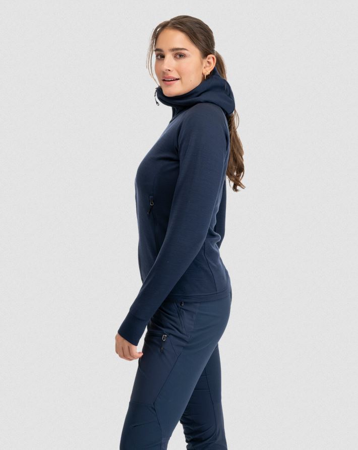 Rabot Merino Tech Midlayer Hoodie Dames