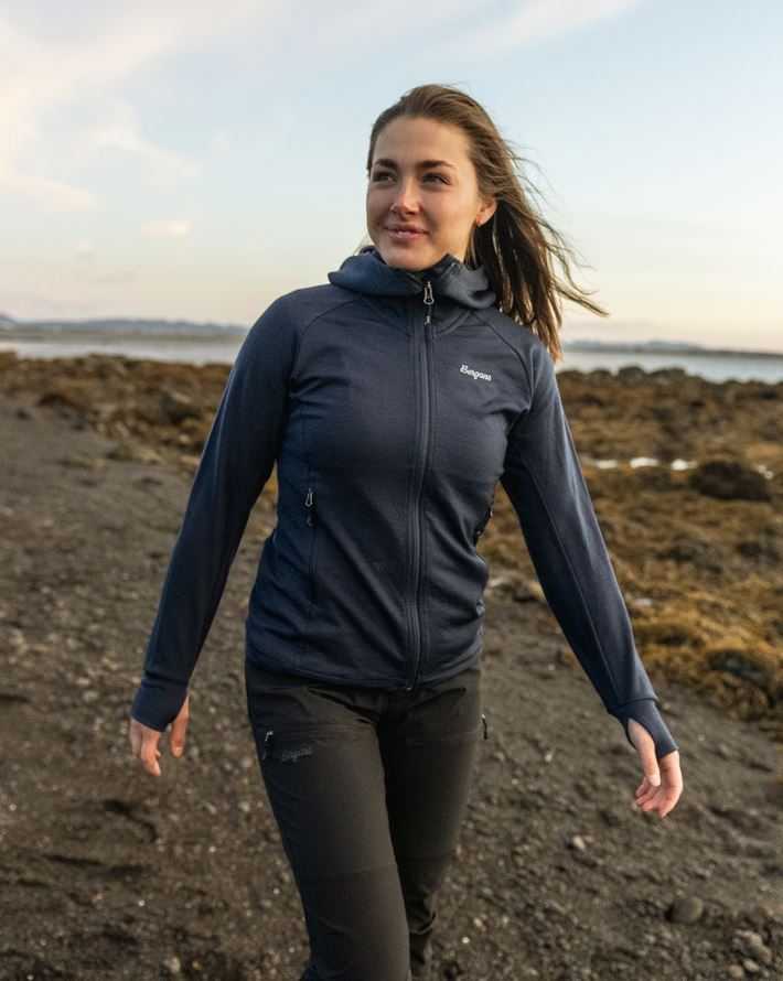 Rabot Merino Tech Midlayer Hoodie Dames