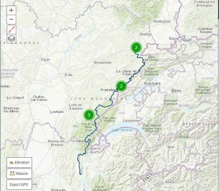 0512 Grande Traversée du Jura à pied GR509/GRP