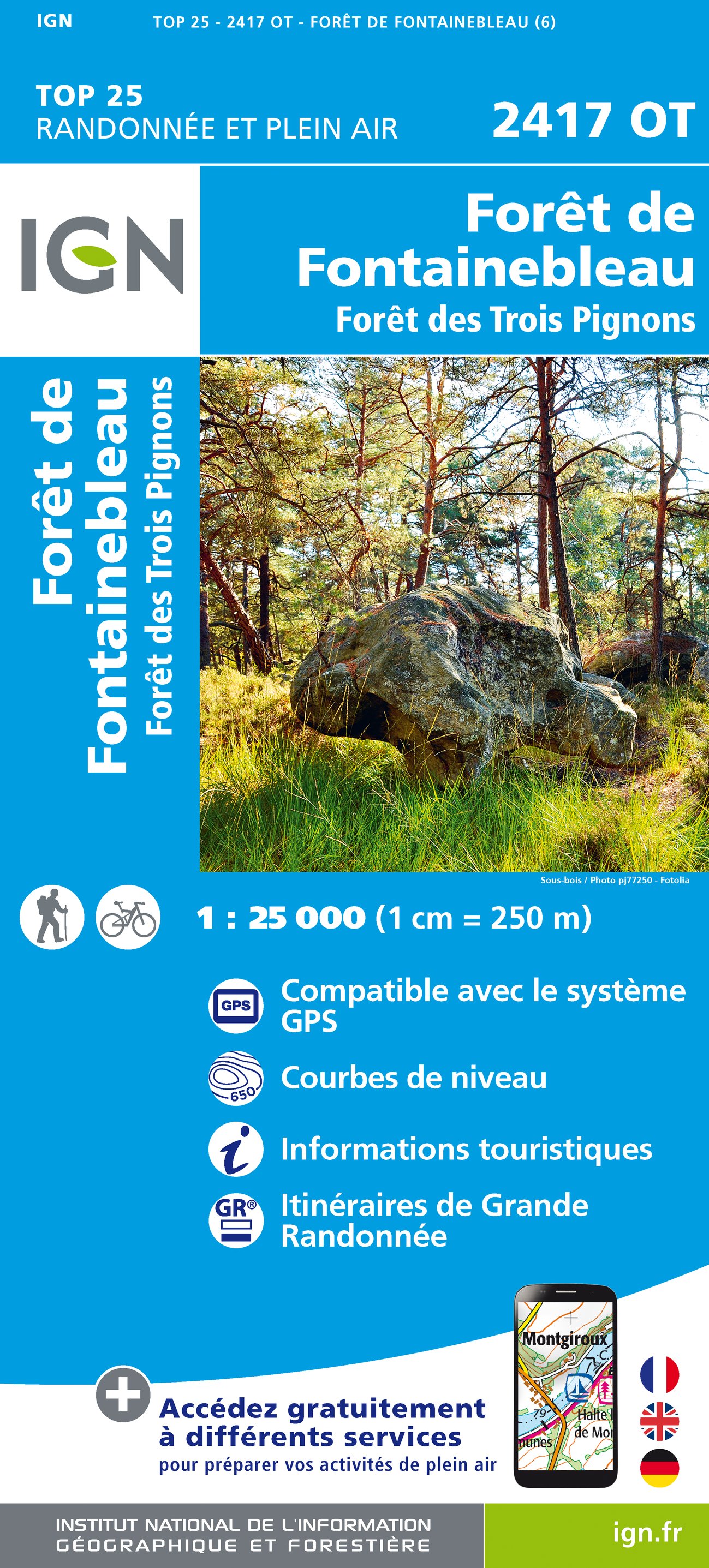 Forêt de Fontainebleau / Forêt des Trois Pignons gps - 1/25