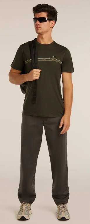 Men's Merino 150 Tech Lite SS Range Stripes Tee