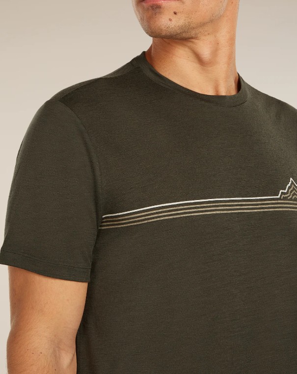 Men's Merino 150 Tech Lite SS Range Stripes Tee