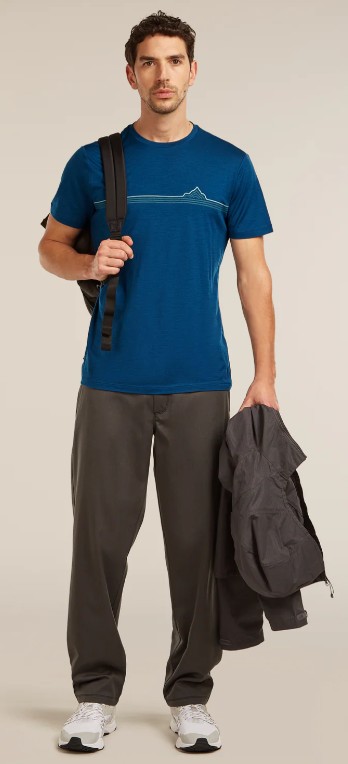 Men's Merino 150 Tech Lite SS Range Stripes Tee