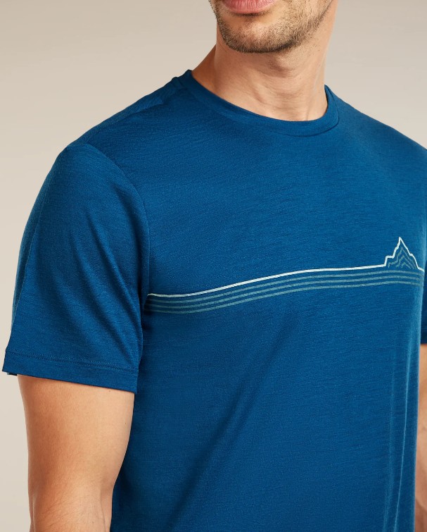 Men's Merino 150 Tech Lite SS Range Stripes Tee