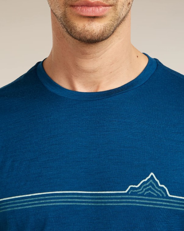 Men's Merino 150 Tech Lite SS Range Stripes Tee