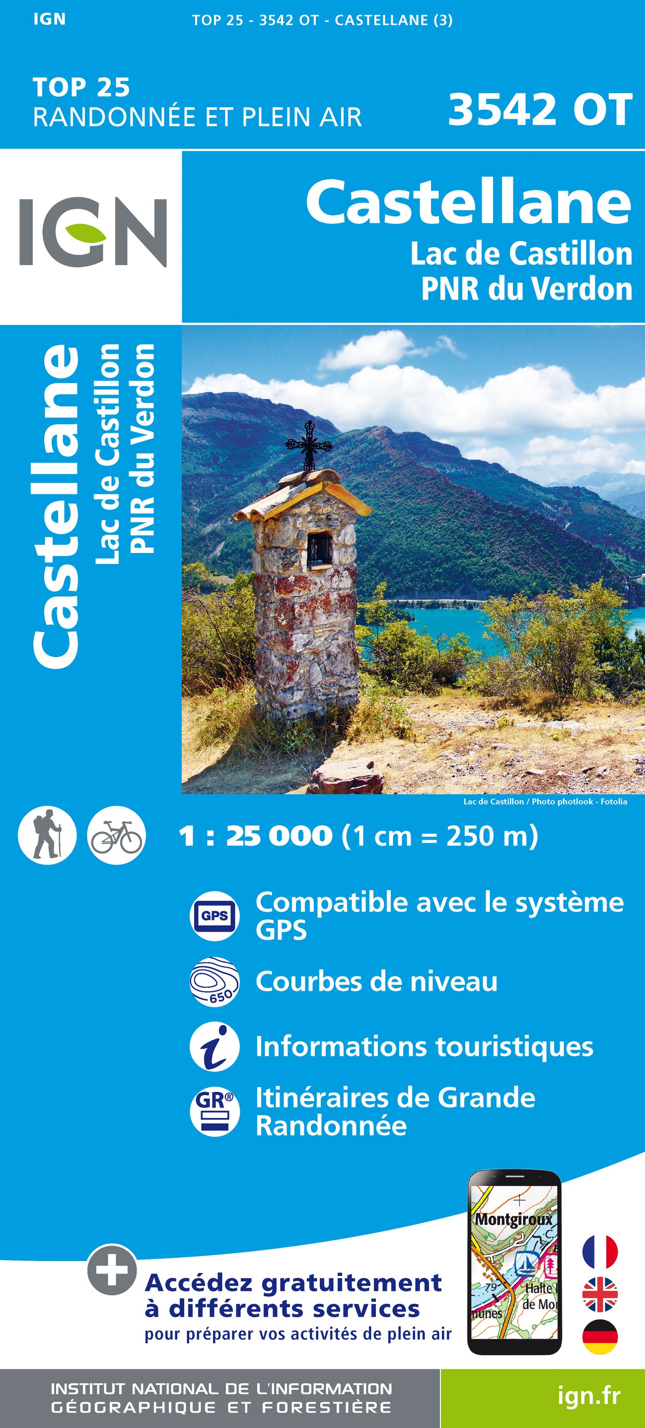 Castellane / Lac de Castillon / PNR du Verdon gps - 1/25