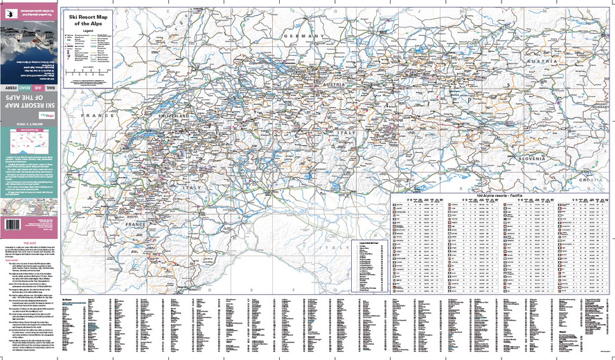 Ski Resort Map Of The Alps