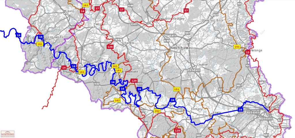 Sentier de la Semois Wandelpad GR16