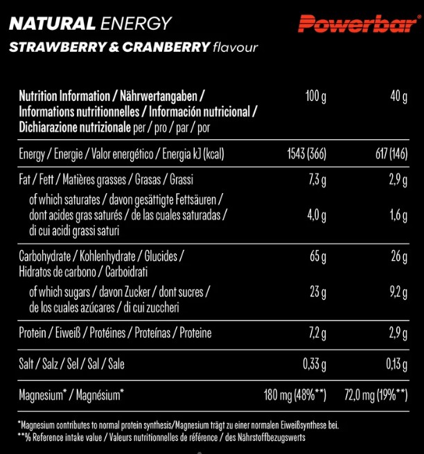 Natural Energy Cereal - Strwaberry Cranberry