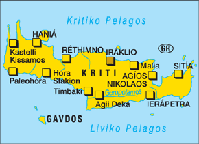 Wandelkaart Kreta 2244