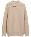 Essentials Fleck Shawl Neck Heren
