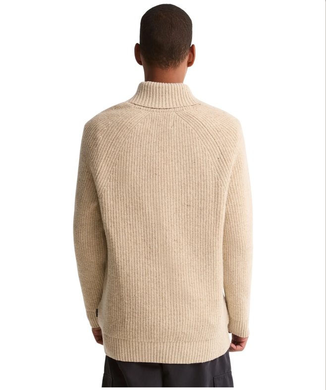 Essentials Fleck Shawl Neck Heren