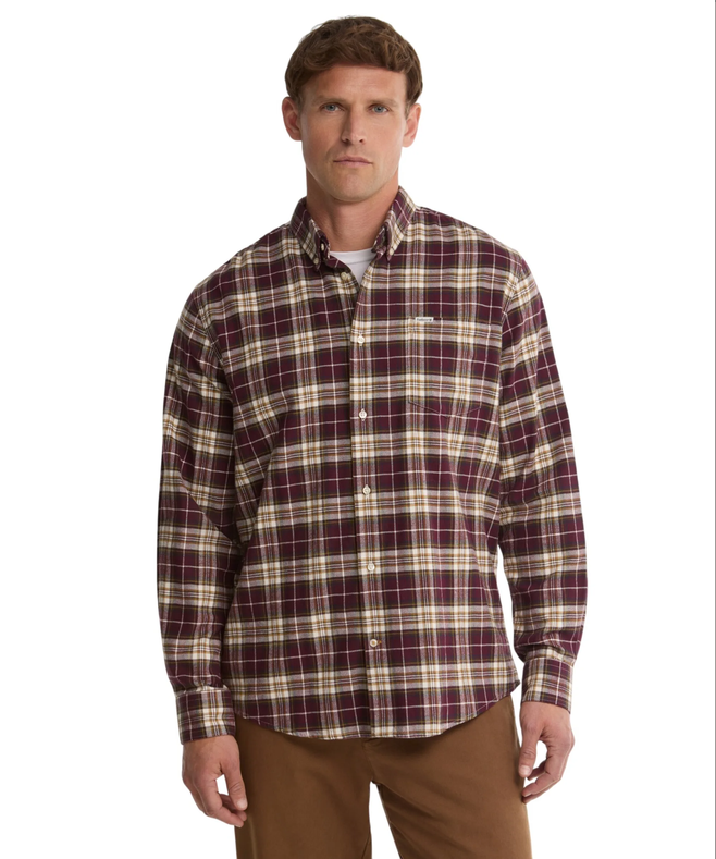 Telfield Regular Checked Shirt Heren