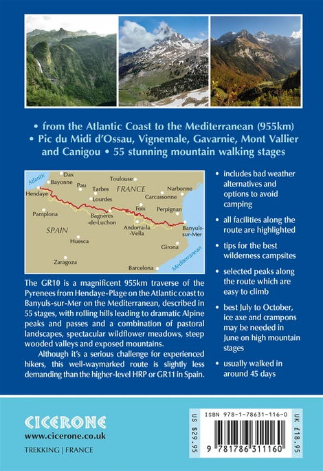 Wandelgids GR10 trail