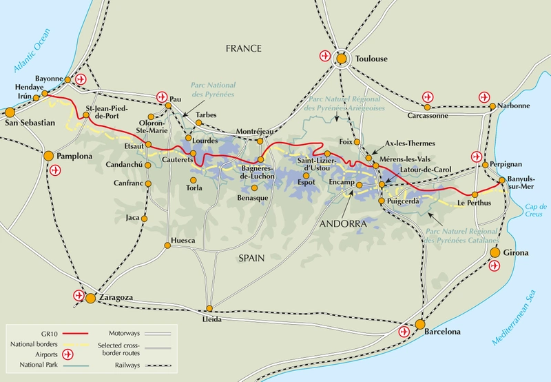 Wandelgids GR10 trail