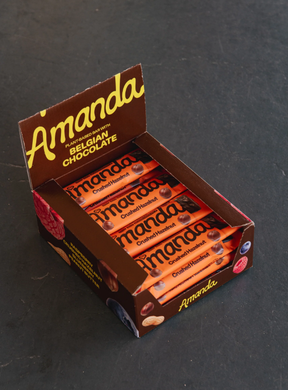 Plant-Based Belgian Chocolate Bar - Crushed Hazelnut