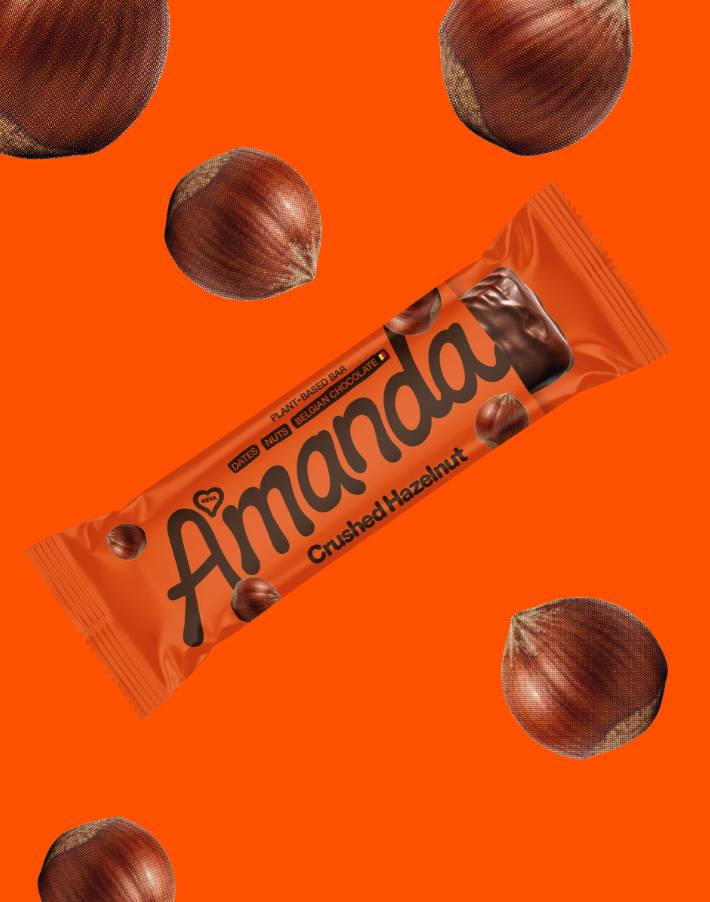 Plant-Based Belgian Chocolate Bar - Crushed Hazelnut