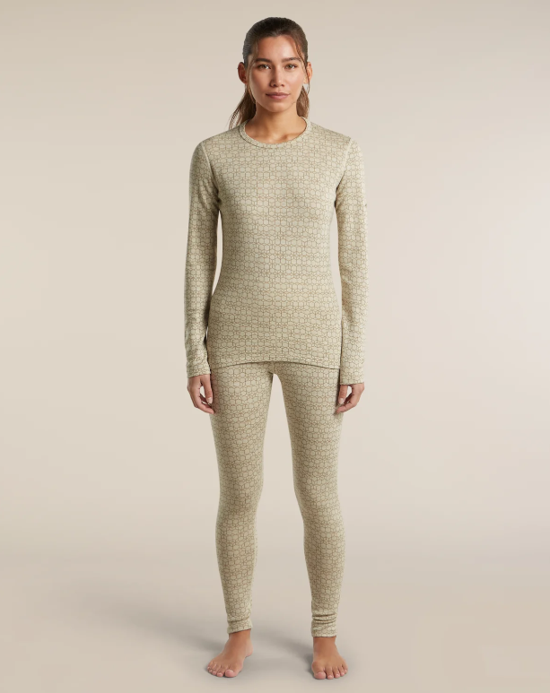 Women's Merino 260 Oasis Vertex Long Sleeve Crewe Alpine Geo