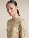 Women Merino 200 Oasis LS Crewe Bloom AOP