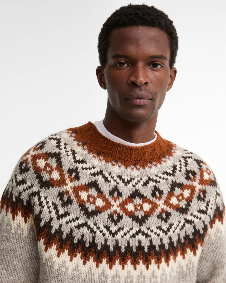 Men's Scottish Made Placement Fairisle Crew