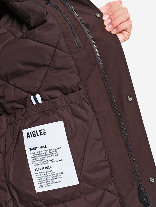 Men's Quilted Fishtail Parka In Gore-Tex