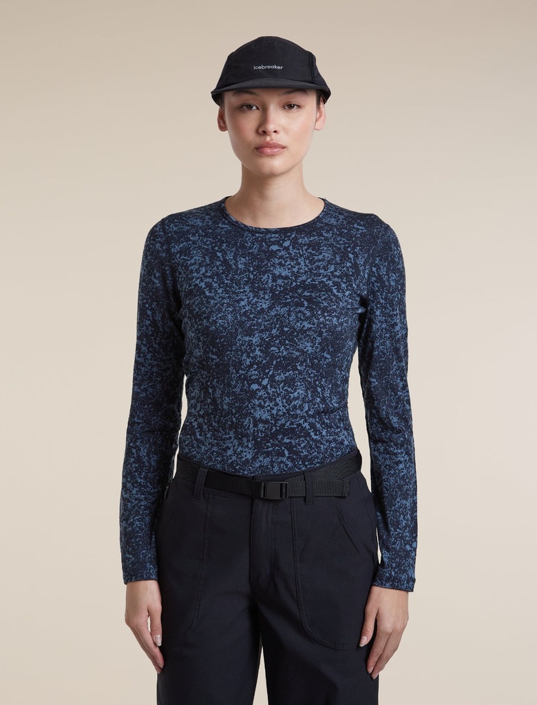 Women Merino 200 Oasis LS Crewe Bloom AOP 5