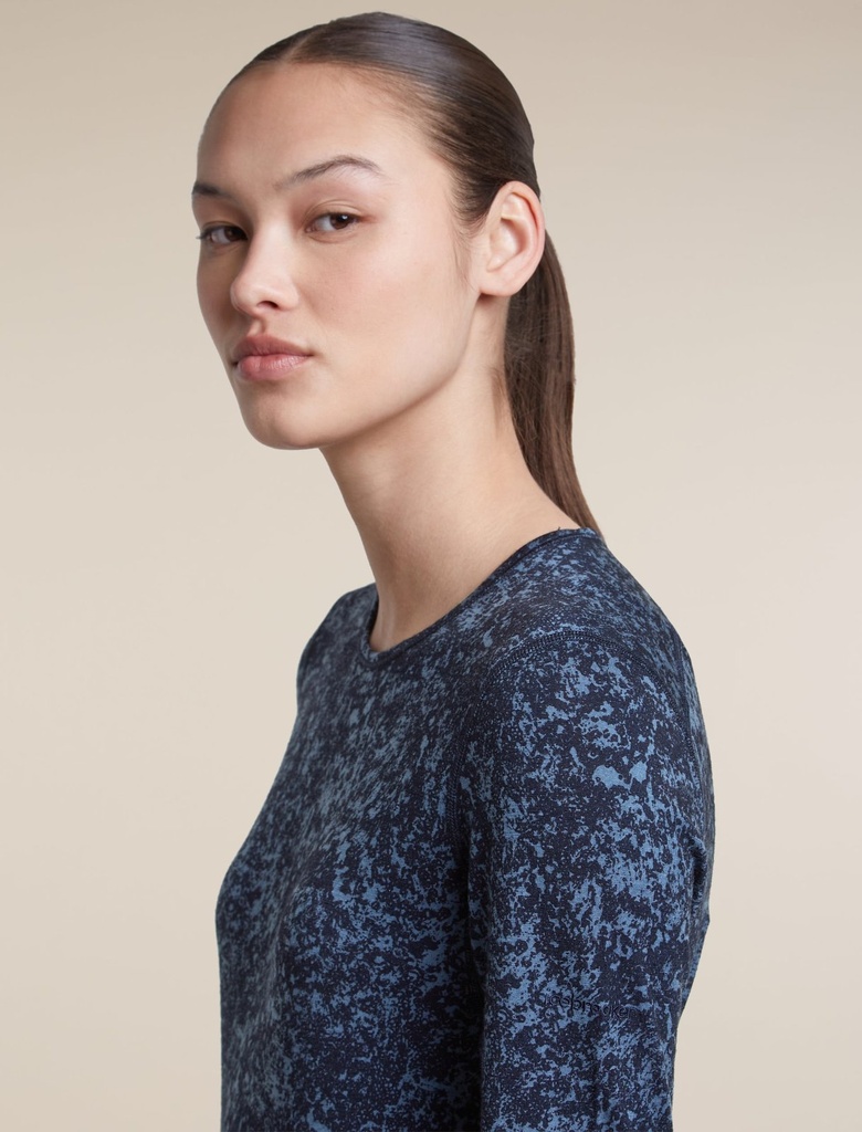 Women Merino 200 Oasis LS Crewe Bloom AOP 6