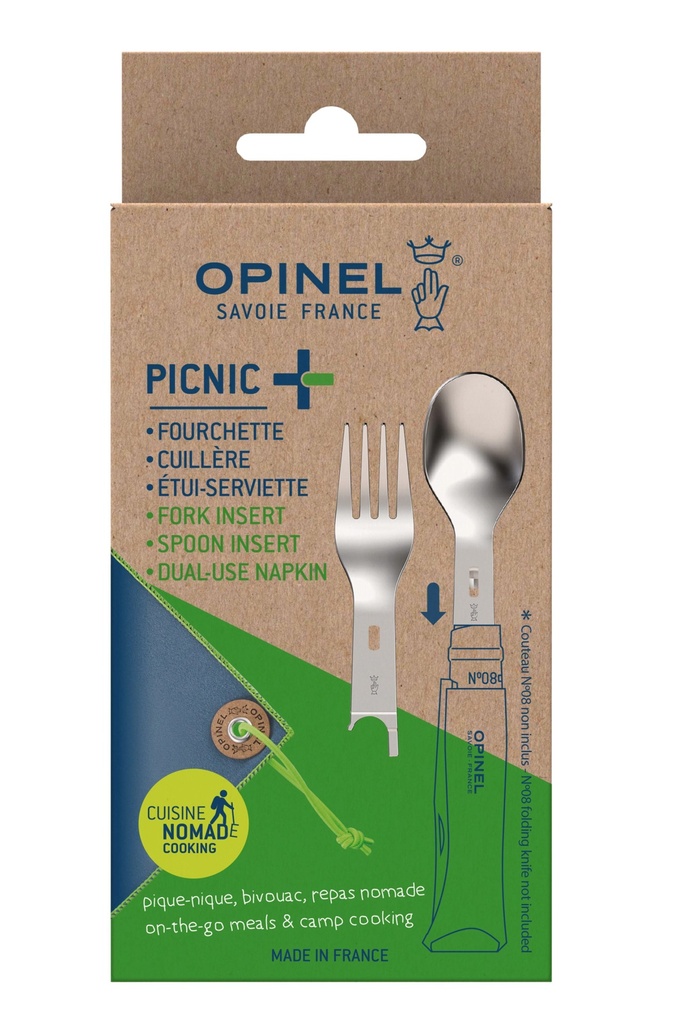 Bestekset Picnic Plus 3-delig (Vork + Lepel + Handdoek) 4