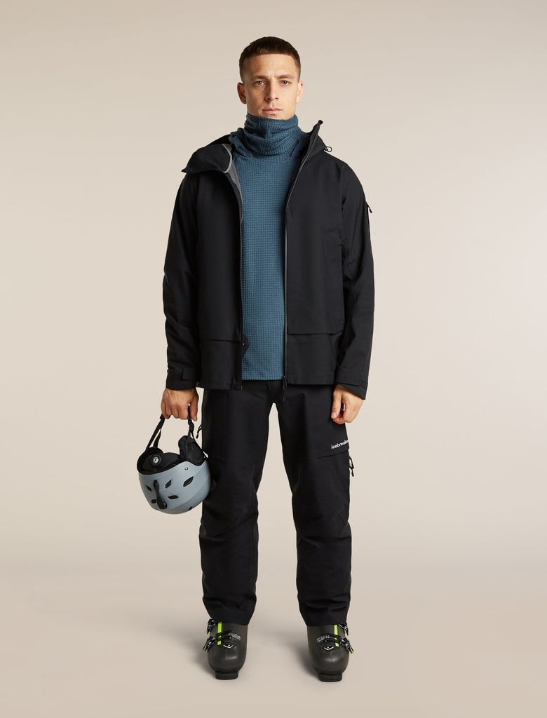 Men's Merino 400 Real Fleece Grid Pulover Hood 4