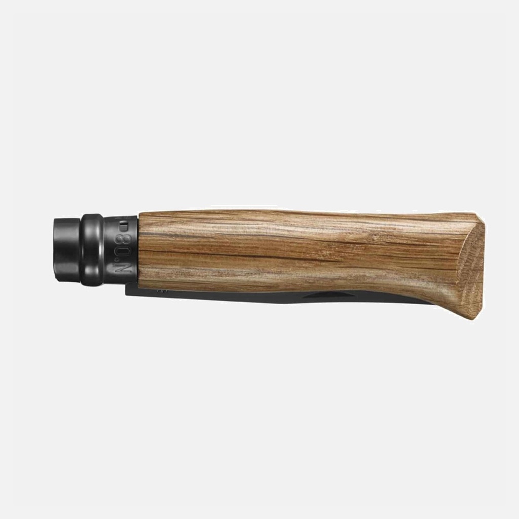 Opinel Nr°8, Blk Oak, Rvs/eik, in kist 3