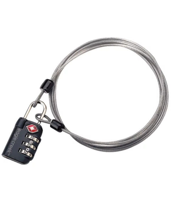 3-Dial TSA Lock & Cable