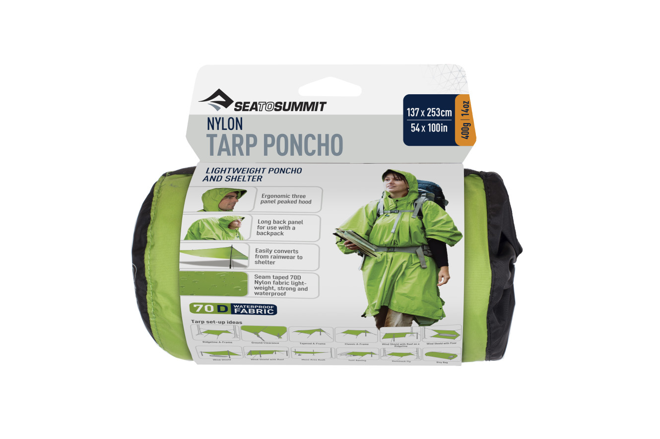 70D Tarp Poncho Green
