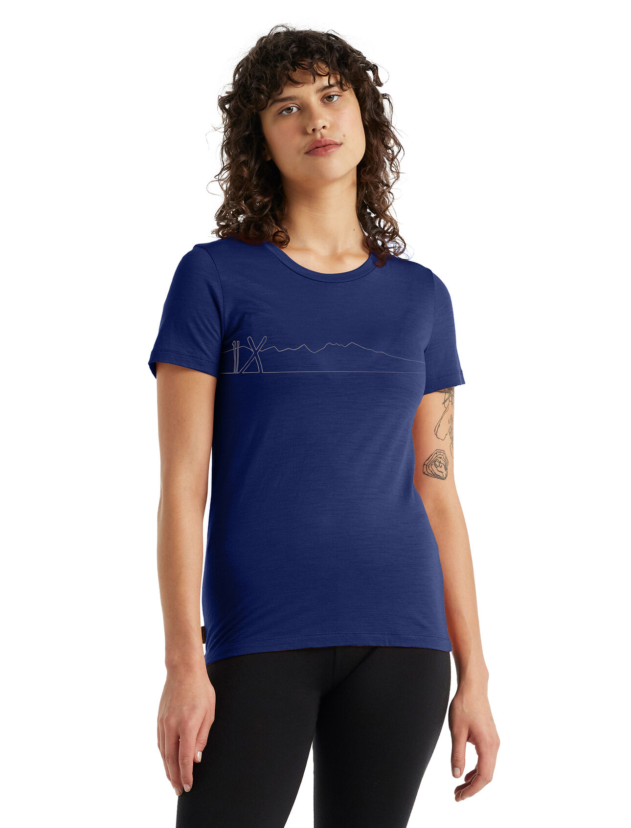 Women's Tech Lite II SS Tee Single Line Ski