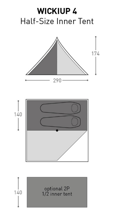 Acc Half Size Innertent Wickiup 4