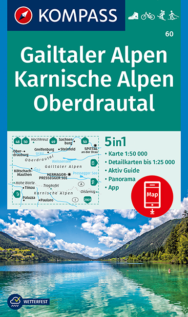 Kompass 60 - Gailtaler Alpen - Karnische Alpen