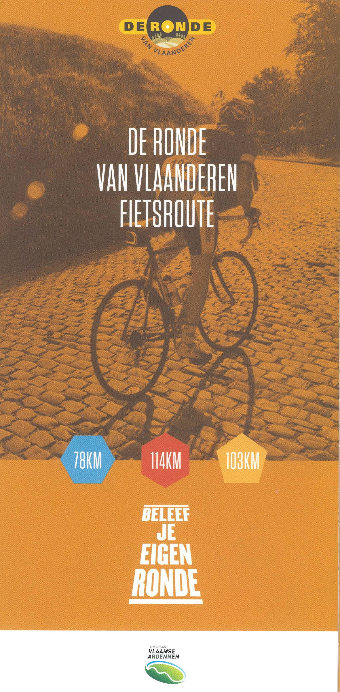 Ronde Van Vlaanderen Fietsroutekaart 1/50