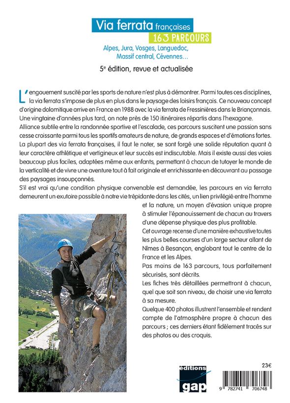 Via ferrata françaises - 163 parcours