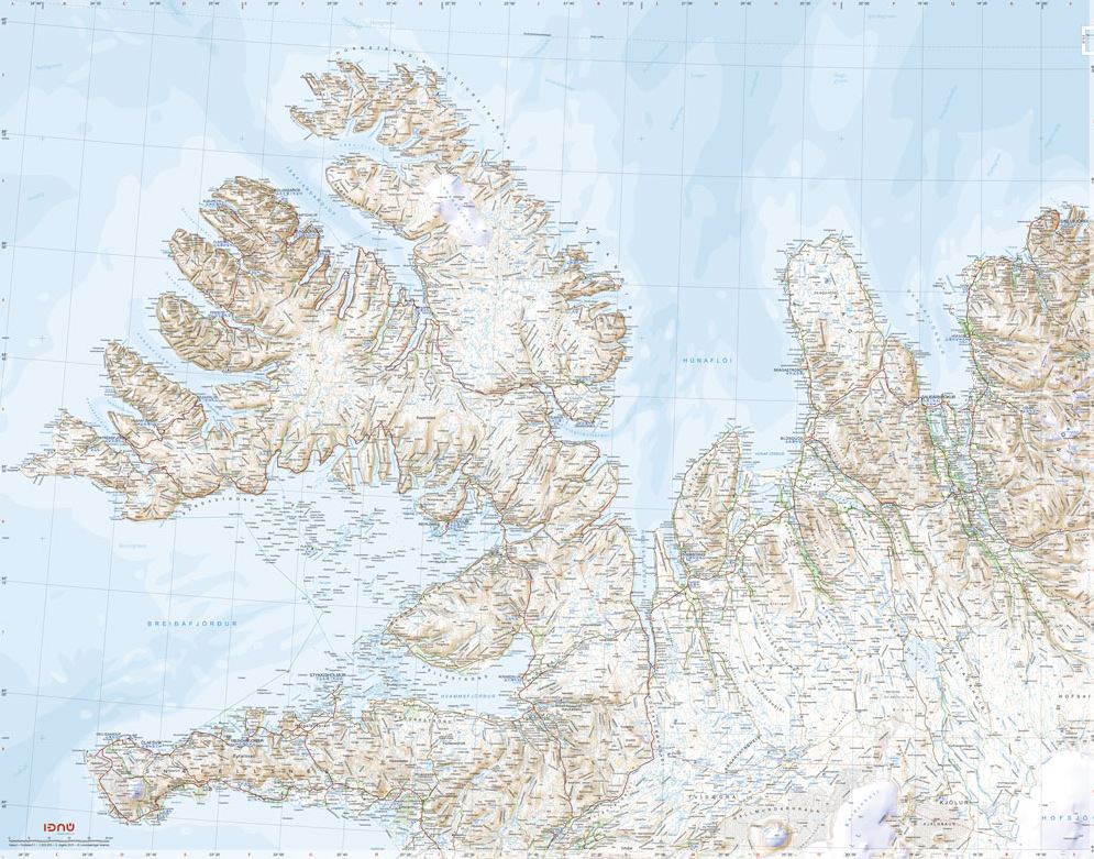 IJsland Noord-West - 1 Ferdakort