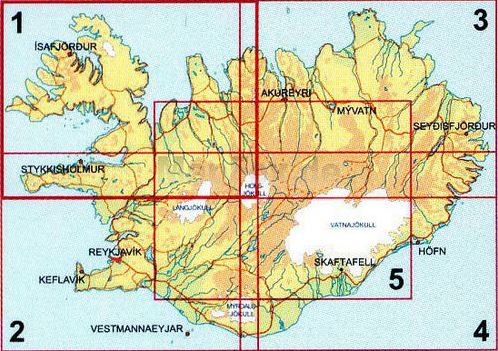 IJsland Noord-West - 1 Ferdakort