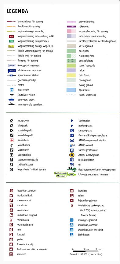 Noord-Brabant Oost - Limburg Noord Knooppuntenkaart 22 NL - 1/100