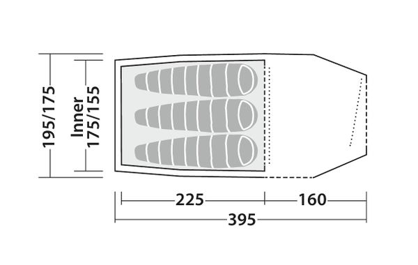 Voyager Versa 3 - Driepersoons tent