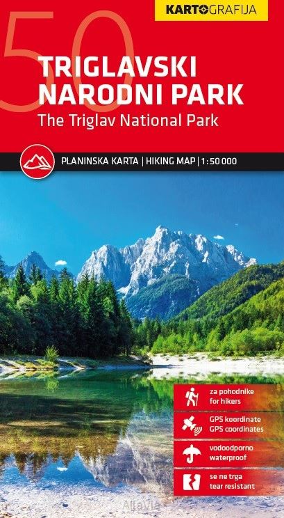 Triglav National Park - Kartografija 1/50 000