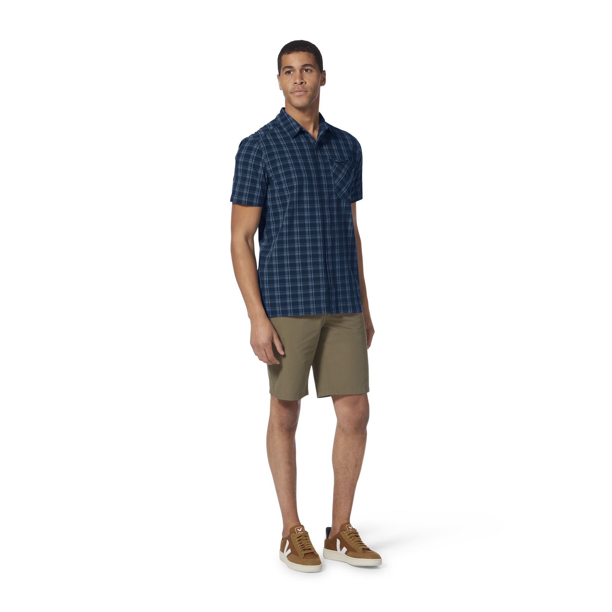 Amp Lite Plaid Short Sleeve Heren