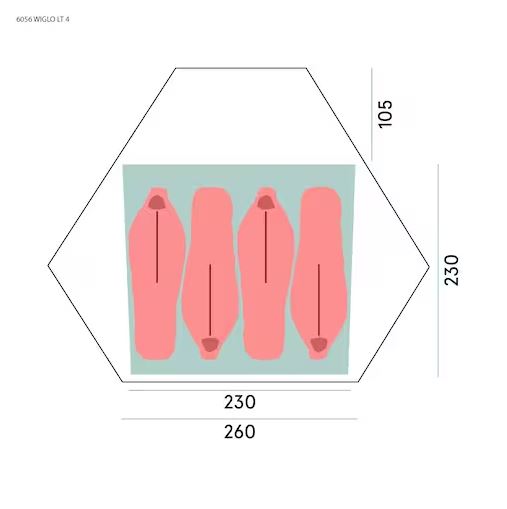 Wiglo LT V2 4pers Tent