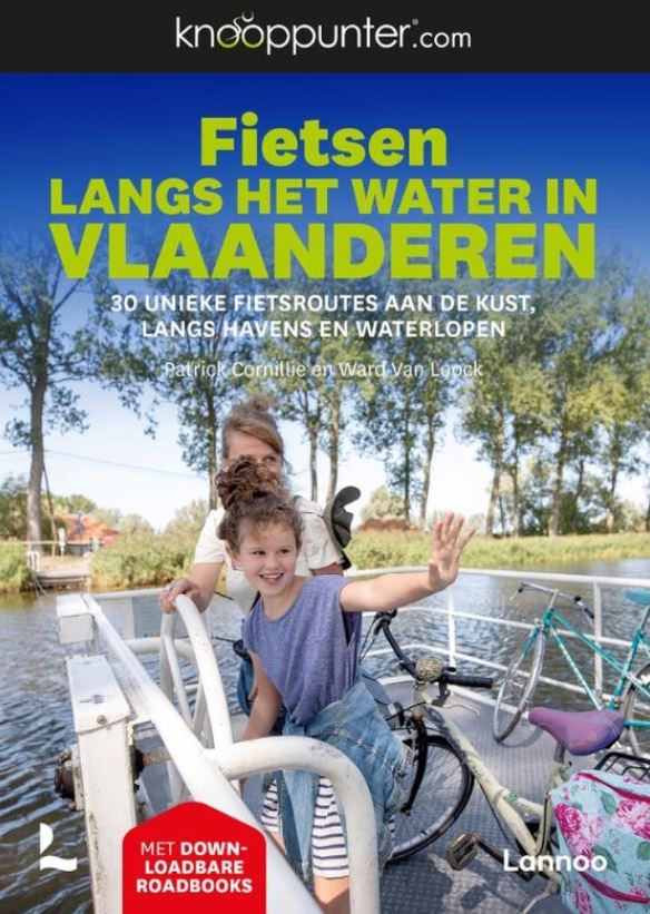 Fietsen langs het water in Vlaanderen