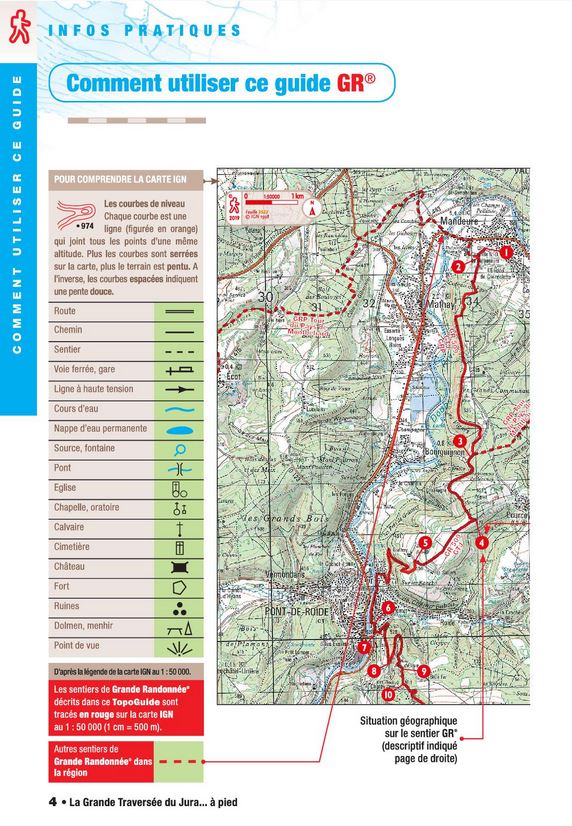 GR5 Grande Traversée du Jura à pied GR509/GRP+30j.de rand.