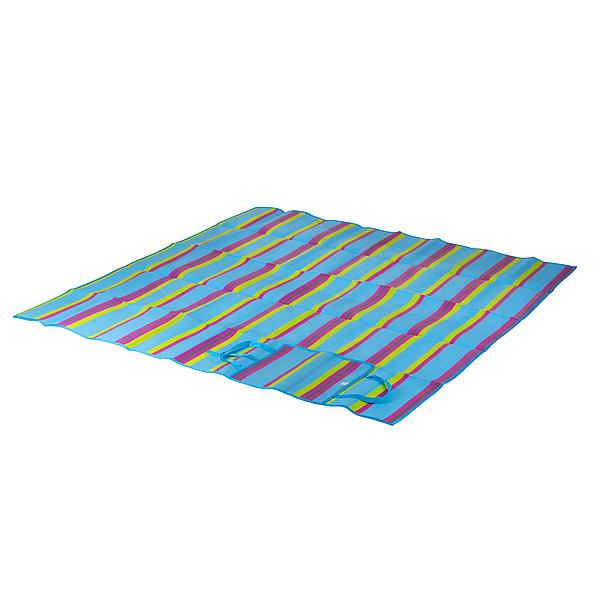 Strandmat 180x180cm Blauw