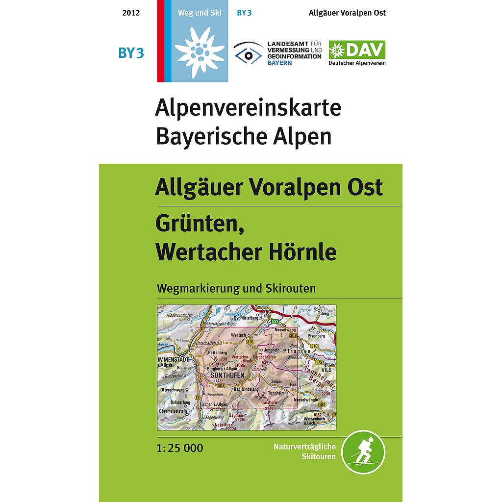 Algäuer Voralpen Ost BY03 weg+ski Grünten, Wertacher Hörnle - 1/25
