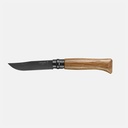 Opinel Nr°8, Blk Oak, Rvs/eik, in kist