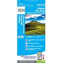 2531ET Chaîne des Puys PNR des Volcans d'Auvergne gps - 1/25